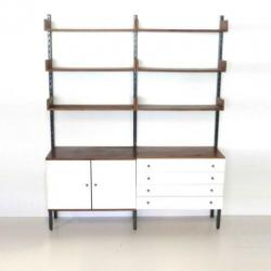 Vintage retro wandsysteem jaren '60 '70 dressoir