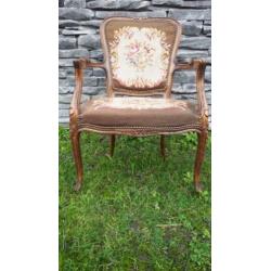 Vintage antieke brocante fauteuil