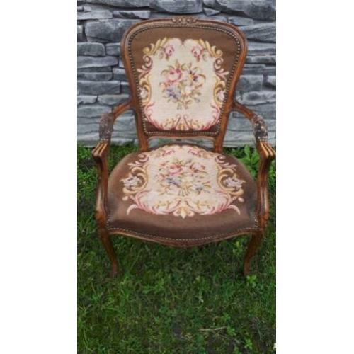 Vintage antieke brocante fauteuil