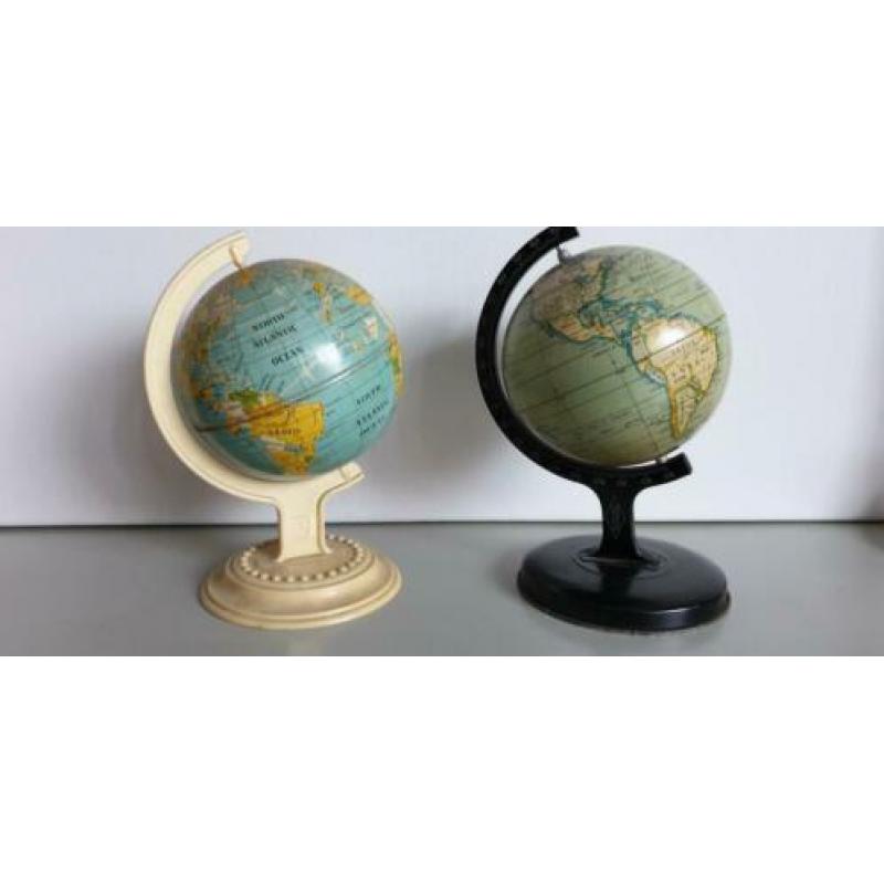 1950 Blikken aardbol globe wereldbol