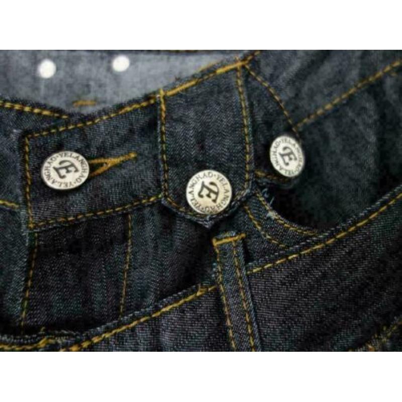 2487 Gloednieuwe vintage spijker broek YELANGHAO; Mt=S