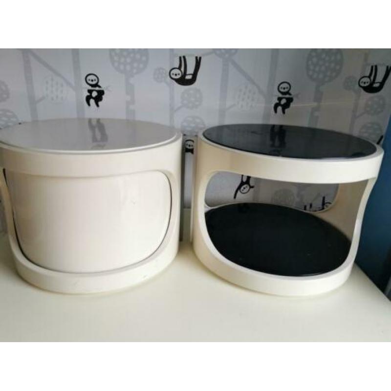 Leuke bijzettafels jaren 70 retro vintage plastic space age