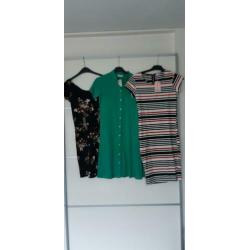 Pakket nieuwe kleding. Jurken en t shirts S/36