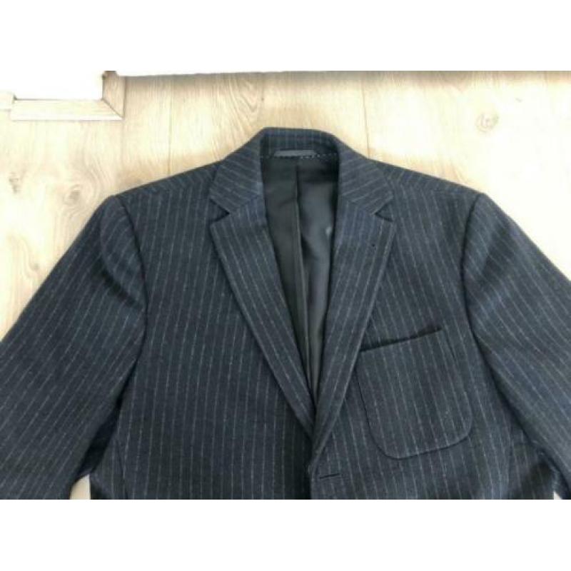 Drykorn blazer colbert 46 krijtstreep antraciet herenblazer