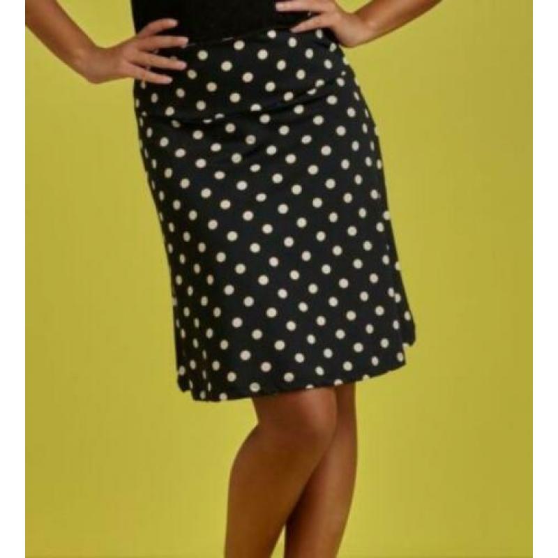Border skirt Party Polka, King Louie, maat M, zwart