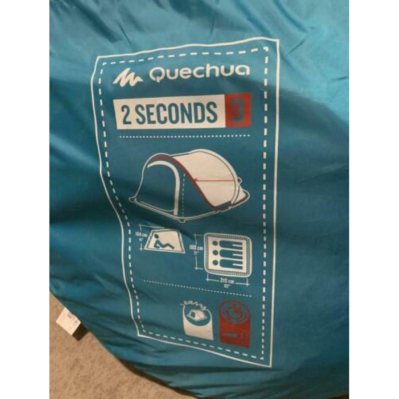 Quechua pop up tent tot 3 personen z.g.a.n.