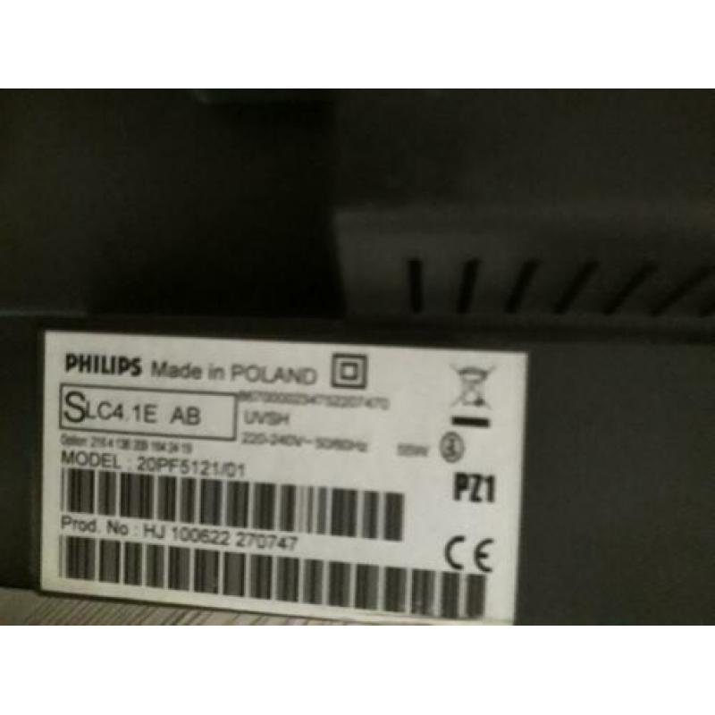 Leuk klein Philips tvtje 20inch geen hdmi aansluiting