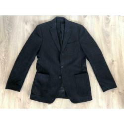 Drykorn blazer colbert 46 krijtstreep antraciet herenblazer