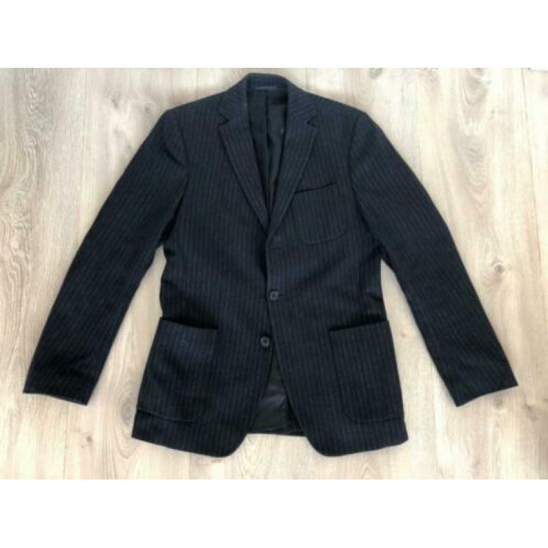 Drykorn blazer colbert 46 krijtstreep antraciet herenblazer