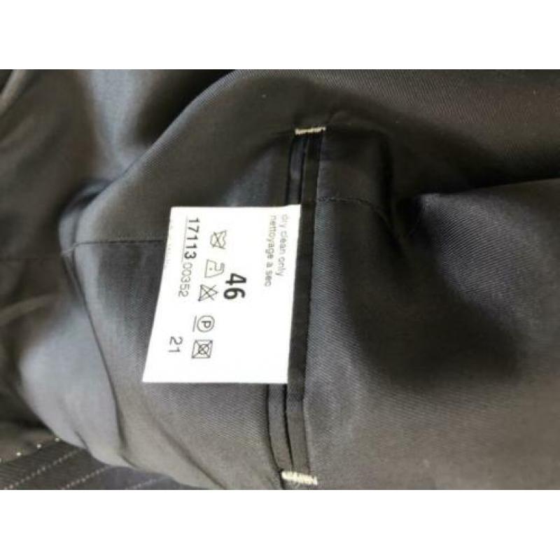Drykorn blazer colbert 46 krijtstreep antraciet herenblazer