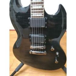 ESP LTD Viper-401 FM Electric Guitar in See-Thru Black