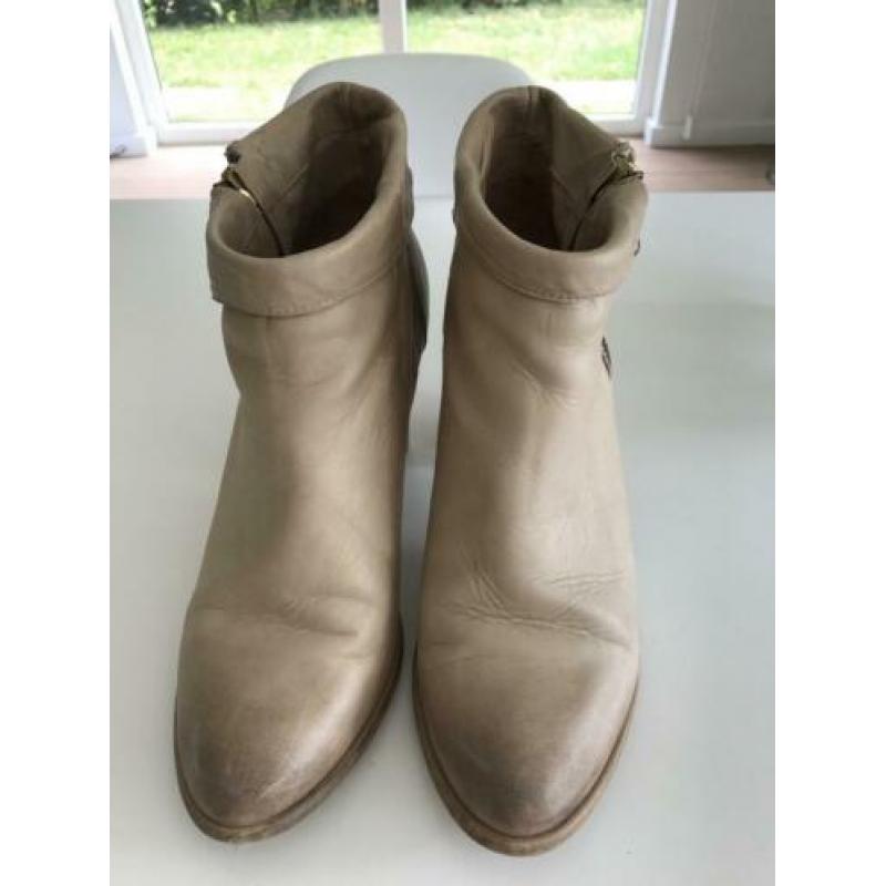 Leren enkellaars, mt 40