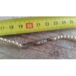 Vintage retro nep parelketting parel ketting mooie sluiting