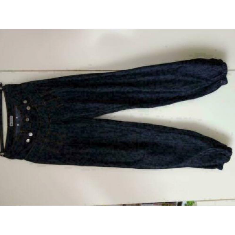 2487 Gloednieuwe vintage spijker broek YELANGHAO; Mt=S