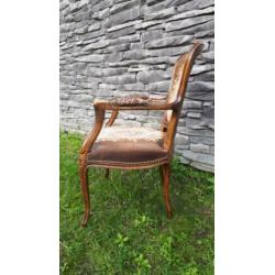 Vintage antieke brocante fauteuil