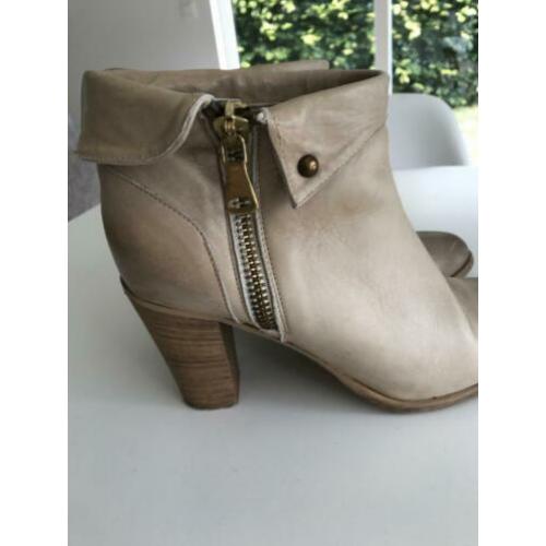 Leren enkellaars, mt 40