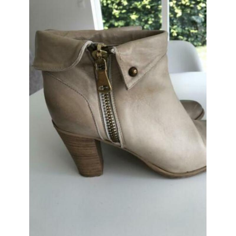 Leren enkellaars, mt 40