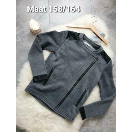 Maat 164 NIEUW Meisjes Vest/Jas Grijs FRANKIE & LIBERTY