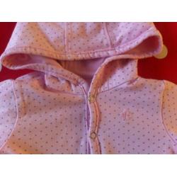 Noppies Tweezijdig Roze Jasje Vestje Vest Jas maat mt 50 56