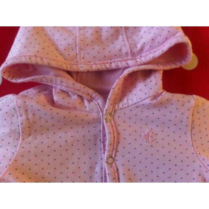 Noppies Tweezijdig Roze Jasje Vestje Vest Jas maat mt 50 56