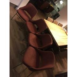 Vintage Pastoe Cees braakman stoelen fauteuil eetkamer stoel