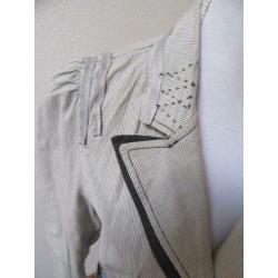 A80 apart blouse jasje NTS wit zwart maat 40