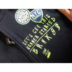 Hoody vest mt 158 (jongen) C&A nieuw donkerblauw