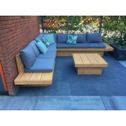 Loungebank Lounge set Tuinbank Hoekbank DOUGLAS HOUT op maat