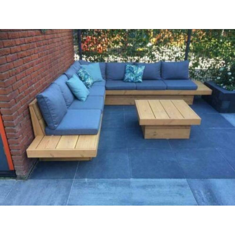 Loungebank Lounge set Tuinbank Hoekbank DOUGLAS HOUT op maat