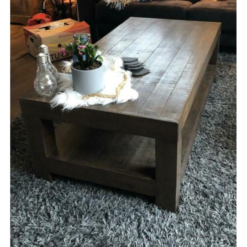 Acaciahout salontafel en tv meubel Profijt Meubel