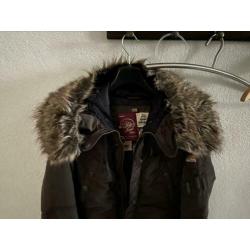 Khujo bruine winterjas, maat: XL