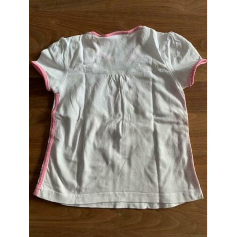 Adidas shirtje wit/ roze/ lila (maat 2-3jaar/ 98) NIEUW