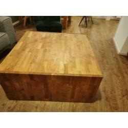 Salontafel teakhout 100 cm bij 100 cm