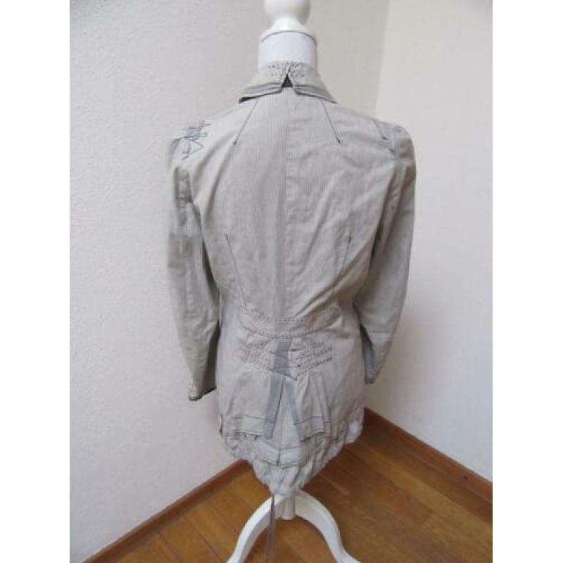 A80 apart blouse jasje NTS wit zwart maat 40