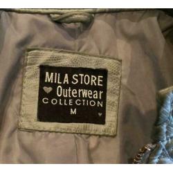 Mila Store mint groen jasje bikerjack jack maat M