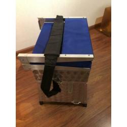 Viskist zitmand zitkist aluminium met 2 lade