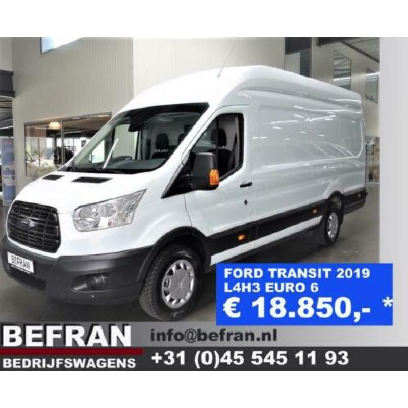 Ford Transit 350 2.0 TDCI L4H3 Trend 130 Pk 2019 Airco PDC C