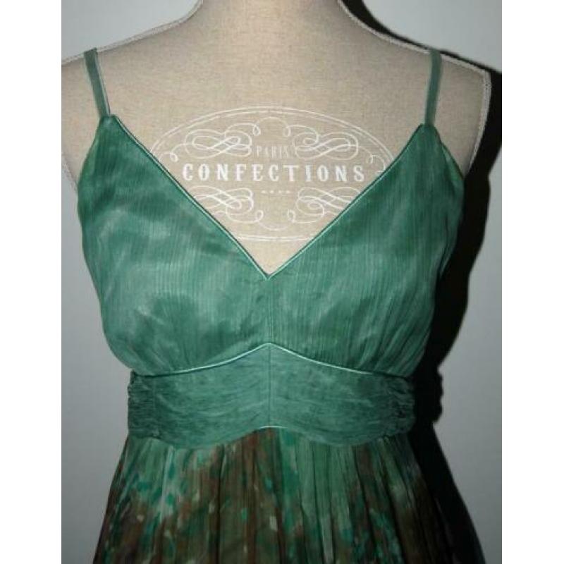 STEPS jurkje, viscose jurk, groen - blauw, Mt. 38