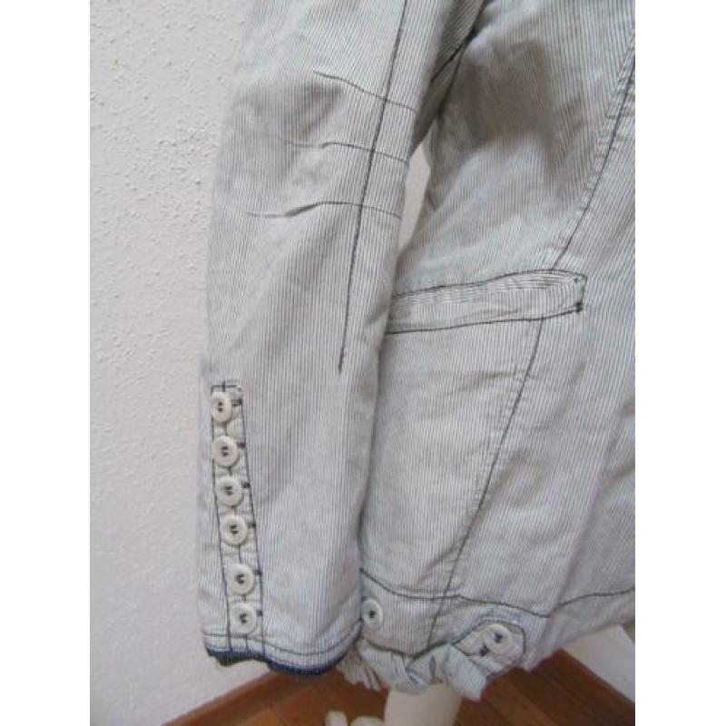 A80 apart blouse jasje NTS wit zwart maat 40
