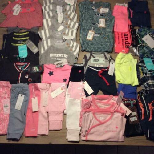 Nieuw partij partijtje babykleding kinderkleding merk 45 st
