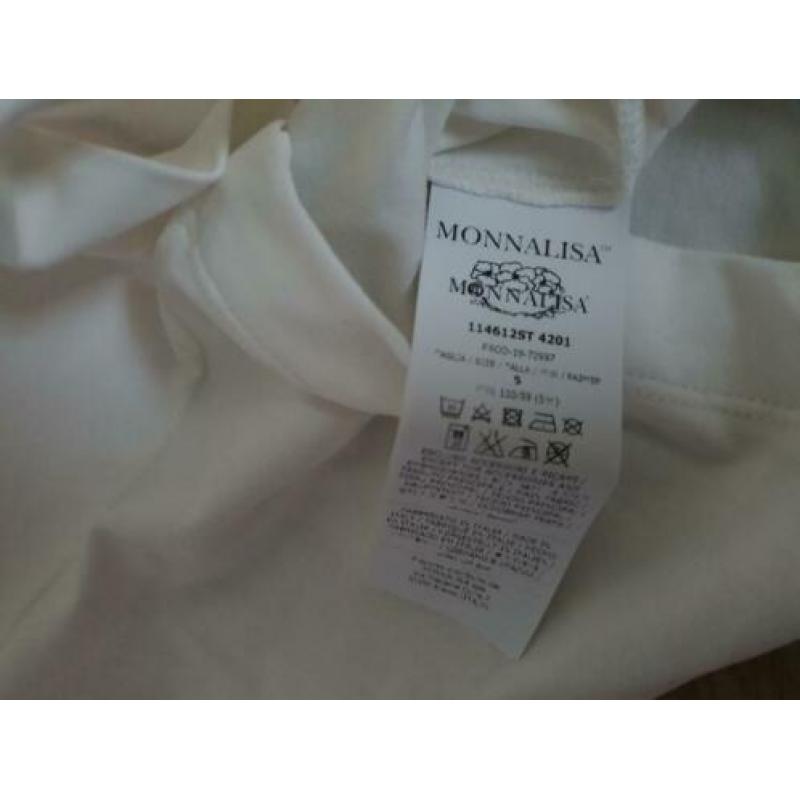 Monnalisa longsleeve, maat 5 - 110.