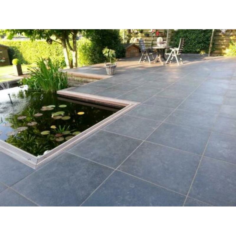 keramische tuin / terrastegels hardsteen look 60x60 cm