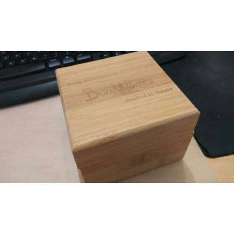 Burnwoods Muze Maple - Houten Horloge dames/heren (Nieuw)