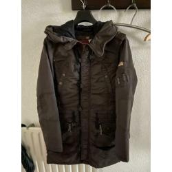 Khujo bruine winterjas, maat: XL