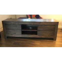 Acaciahout salontafel en tv meubel Profijt Meubel