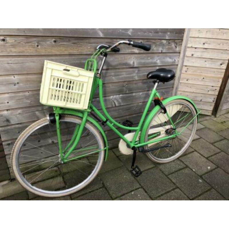 Omafiets met krat ZGAN