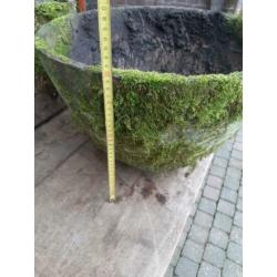 1950s Willy guhl planter rond bloempot pot bloembak eternit