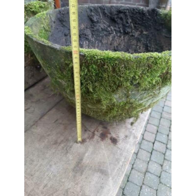 1950s Willy guhl planter rond bloempot pot bloembak eternit