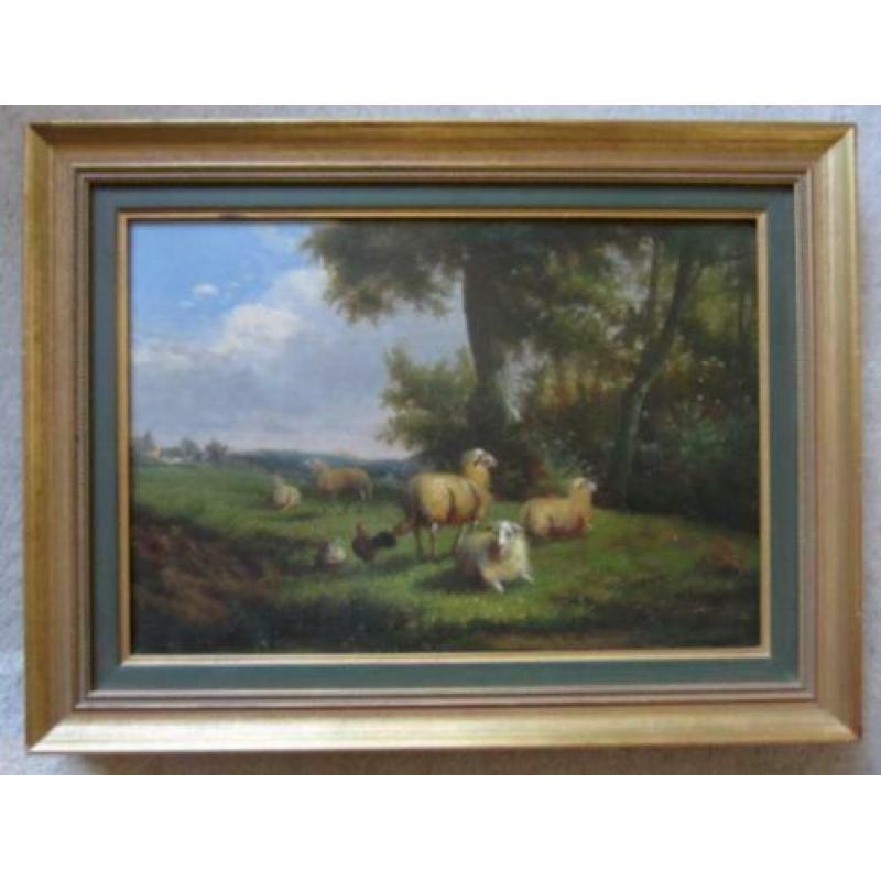 =Jef Louis van Leemputten 1865-1948 ===schapen in landschap=