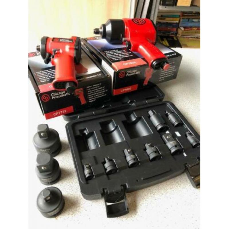 Chicago pneumatic slagmoersleutel set 3 delig!!